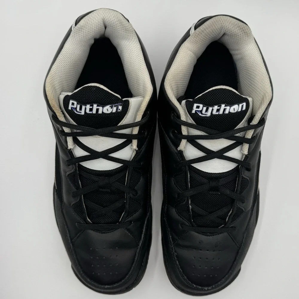 Python Deluxe Wide Shoes Mens 11.5 Black Racquetball Squash Badminton Volleyball